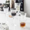 ワイングラスJinyoujiaretro Carved Crystal Glass Cups Luxury Goblet Diamond Champagne Bar Party El Home Drinking Ware 231205