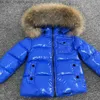 Piumino invernale per bambini Piumino staccabile Collo in pelliccia di procione Bambino Ragazzi Cappotto con cappuccio Neonate Caldo Snowsuit Bambini Parka Q231205