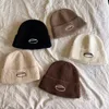 Fashion Women Woolen Hat D Letter Trendy Brand Autumn Winter Keep Warm Versatile Knitted Hat For Couples Cold Beanie Personalized Beanies