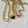 Collier pendentif lettre triangle pour femme, grande marque, chaîne de clavicule, tempérament sauvage, haute qualité, livraison rapide, 273T, 2021