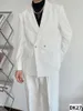 Herenpakken Heren kostuumontwerper pak losse pasvorm tweedelige set Business Casual outfits mode-matching