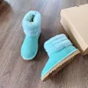 2023 New Kids Boots Australia Snow Designer Children Shoes Winter Classic Mini Boot Baby Boys Girls Ankle Booties Kid Fur Suede Size 21-35