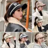 Ball Caps Winter Fashion Warm Knitted Hat Women Cold-proof Windproof Bonnet Earmuffs Casual Outdoor Sport Empty Top Letter Baseball