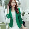 بدلات نسائية بليزرز مانتو نوير ، مانش ، يصب Femme Blazer Decontracte Pourme une Veste Moulante flatteuse un bouton mode printemps et automne 231205