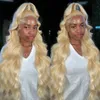 Синтетические парики Melodie, 34 дюйма, 613, парик цвета медового блонда, прозрачные объемные волны высокой четкости, 13x6, человеческие волосы спереди, женские 13x4, кружево 231205