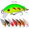 5cm 3 6g Minnow Hook Hard Baits & Lures 10# Treble Hooks 8 Kinds Of Color Mixed Plastic Fishing Gear282D