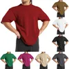 T-shirts pour hommes Mode Printemps et été Pack décontracté pour hommes Mens Plain Frottez un peu de saleté dessus Chemise Big Tall