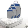 Sacs Duffel 3pcs Compression Emballage Cubes Valise Sac de voyage réutilisable pour routard