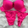 Sexy set groothandel dames bh-set sexy push-up damesondergoed driedelige set damesbeha in strassstijl gratis levering 231205