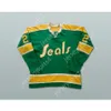 Anpassad Green 22 Joey Johnston California Golden Seals Hockey Jersey New Top Stitched S-M-L-XL-XXL-3XL-4XL-5XL-6XL