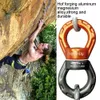 Imbracature da arrampicata 30KN Accessori per yoga Anello universale Giunto cardanico Connettore rotante Amaca rotazionale Altalena Spinner Corda girevole 231204