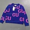 Suéteres Suéter de diseñador Mujer Jumper Bloqueo de color Estampado de letras Manga larga Cuello redondo Suéter suelto de moda Top de punto Otoño Diseñador Suéteres Ropa para mujer