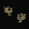 68 pz Charms in lega di zinco bronzo antico placcato gallo gallo Charms per creazione di gioielli pendenti fatti a mano fai da te 22 18mm2369