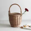 Akşam çantaları kadın plaj çanta sepet saman el çanta kapağı moda yaz hasır küçük retro rattan tote seyahat debriyajı el yapımı