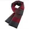 Foulards doux hommes cachemire écharpe automne enveloppes cou chaud chaud plaid treillis garder pashmina châle unisexe