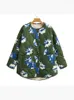 Women's Trench Coats Flower Print Ladies Autumn Fashion Double Side Wear Loose Green Parkas Womens Winter Single Breasted Furry Long Jacket