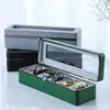 Watch Boxes Multifunctional Display Box Convenient Leather Storage With Zipper Perfect For 6 Watches