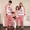 Familjsmatchande kläder År Julpyjamas Set vuxna barn Pyjamas baby Romper Merry 231204