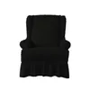 Stol täcker ers wingback er protector sliper stretch kjol stil smutsig resistent redgrayblack9393163 drop leverans hem trädgård textil dh7m6