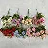 Dekorative Blumen, 2 Stück, Durchmesser 4 cm, künstliche Blumen, gebürstetes Tuch, Pfingstrose, Wohnzimmer-Dekoration, Heim-Shop-Platzierung