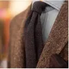 Costumes pour hommes 2023 hommes automne hiver Tweed jolie pochette manteaux hommes laine mélanges costume vestes mince affaires pardessus I427