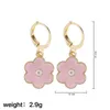 Boucles d'oreilles pendantes mignonnes pour femmes et filles, fleur de fraise, papillon, Sushi, étoile de mer, personnalité, pendentif de dessin animé, bijoux à crochet