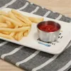 Dinnerware Sets 6PCS Dipping Cups Condiment Bowls Stainless Steel Sauce Serving For Home Restaurant Barbecue