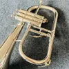 احترافية Flugelhorn B-flat جميع الفضة مصنوعة Flugelhorn الجاز أداة Soft Soft Soft Profession