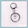 Nyckelringar Bröllopsgåvor 3D -bil Motorcykel Beautifly Bicycle Chain Ring Keychain Keyring Sier Plated Cool Drop Delivery Jewely DHST5