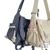 Worki wieczorowe japońskie nylonowe torby harajuku torby na crossbody dla kobiet torba na książki studenckie fajne torby na ramię torba messengerowa bolsa feminina 231204