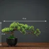 Dekoracje świąteczne sztuczne rośliny bonsai małe doniczki z kwiatami drzewa Fałszywe dekoracja stolika do sypialni El Garden 231205