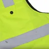 Gilet da uomo Gilet ad alta visibilità Fodera in pile invernale Riflettente per uomo Impermeabile con multi tasche Gilet senza maniche da lavoro di sicurezza