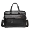 Bortkörningar Vintage Pu Leather Men Zipper Portfölj Bag Office Shoulder Messenger S High Capacity Man Handbag 14 tum Laptop för 231205