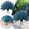 Bahçe Dekorasyonları Metal Peacock heykelleri Duran duruş figürin dekoratif bahçe sanat heykeli veranda arka bahçesi havuz açık dekorasyon