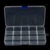 Boîte à outils pratique pour leurres de pêche, 1 pièce, boîtes de matériel en plastique transparent, boîte de piste de pêche avec 15 compartiments Whole258O