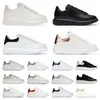 alexandra mcqueen mc queen alexander mcqueens espadrilles Sneakers Designer Shoes Woman White Black Leather Velvet 【code ：L】Trainers mens womens lace up Luxury shoe