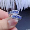 Cluster Rings KJJEAXCMY Fine Jewelry 925 Sterling Silver Inlaid Natural Gem Stones Sapphire Female Miss Woman Girl Ring Trendy