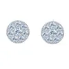 2022 Popular Hotsale Iced Out Jewelry Wholesaler Price 925 Sterling Silver d Moissanite Vvs Stud Earrings