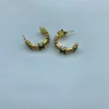 Stud Designer celins Earrings Stud 18K Gold Plating Luxury Fashion Brand Letters Jewelry Famous triomphes Women Wedding Gift Christmas gift HTAO