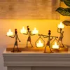 Bougeoirs Bougeoir en métal accessoires de décoration de maison bougeoirs de pâques pour bougies lustres décoratifs bougie centres de table de mariage 231205