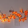 Decorações de Natal 45/144 LED Vines Light Strings Halloween Garland DIY Willow Vine Branch para sala de parede decoração de festa de casamento 231204