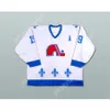 Custom Joe Sakic 19 Quebec Nordiques Hockey Jersey New Top Sched S-M-L-XL-XXL-3XL-4XL-5XL-6XL