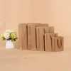 Gift Wrap 1 Pcs White Black Khaki High Quality Simple Paper Gift Bag Kraft Paper Candy Box with Handle Wedding Birthday Party Gift Package 231204