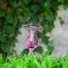 花瓶の素敵なガラスウォーターセルフウォーターグローブ鳥の形が吹き飛ばされたクリアアクア電球植物マッシュルームデザイン217z