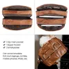 Aktentaschen Echtes Leder Herren Aktentasche Laptop Casual Business Tragetaschen Schultertasche Umhängetasche Herrenhandtaschen Große Reisetasche 231205