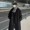 Misto lana da uomo Cappotto invernale da uomo Moda Trench coreano Cappotto da lavoro solido Giacca casual allentata lunga Abbigliamento esterno 231205