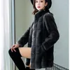 여자 모피 2023 겨울 캐주얼 한국 스타일 패션 코트와 재킷 푹신한 양털 가짜 따뜻한 아웃웨어 의류 c21