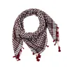 Scarves Breathable Arab Shemagh Neckwrap Plaids Arabian Head Scarf Desert Neck Covering