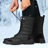 Boots Mens Snow Winter Fur Warm Shoes Casual Designer Luxury Fashion Outdoor Waterproof Comfortable Work Walk Ankle Hiking