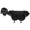 Porte-papier toilette Porte-rouleau de mouton noir mignon Nouveauté debout ou mural Stockage de mouchoirs Stand253N